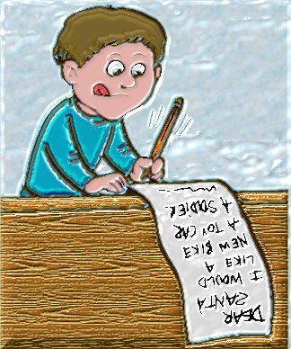 boy writing letter image