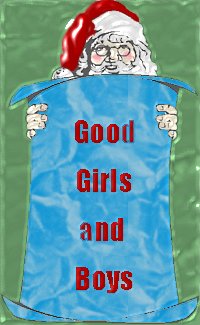 santa with good girls/boy list