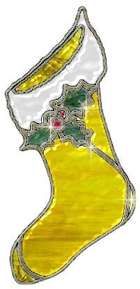 gold glass stocking