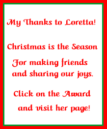 My thank you to Loretta