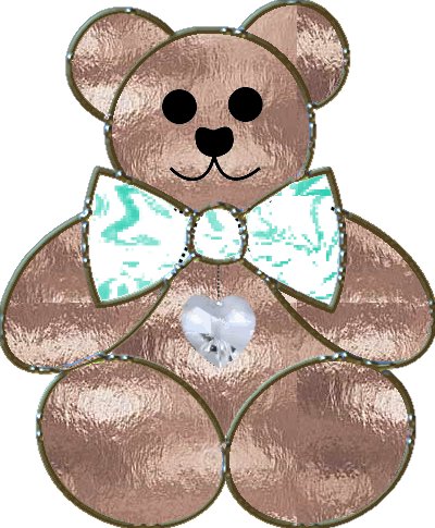 white and green teddy