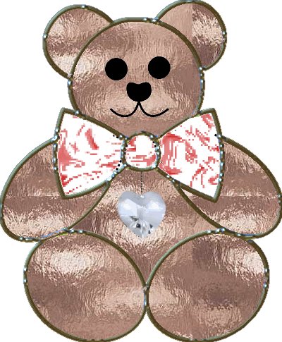 white and red tie teddy